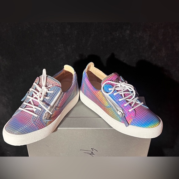 Giuseppe Zanotti - multi- color tennis shoes,,,,,, size 41,, worn one time . - Picture 2 of 7